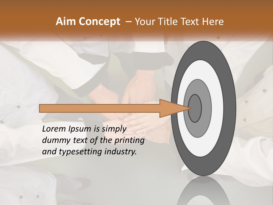 A Group Of Chefs Putting Their Hands Together PowerPoint Template