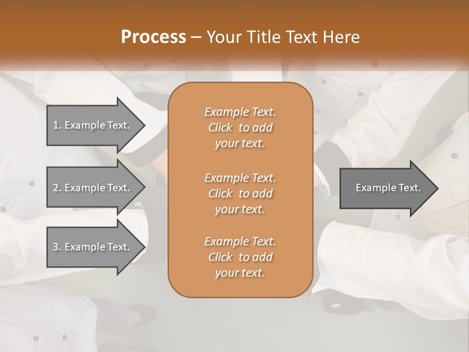 A Group Of Chefs Putting Their Hands Together PowerPoint Template