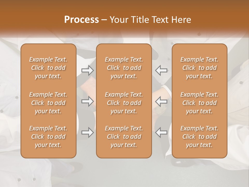 A Group Of Chefs Putting Their Hands Together PowerPoint Template