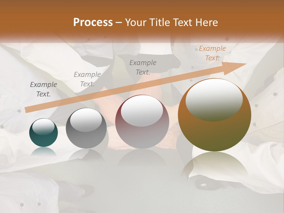 A Group Of Chefs Putting Their Hands Together PowerPoint Template