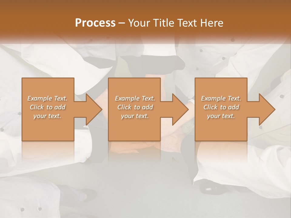 A Group Of Chefs Putting Their Hands Together PowerPoint Template