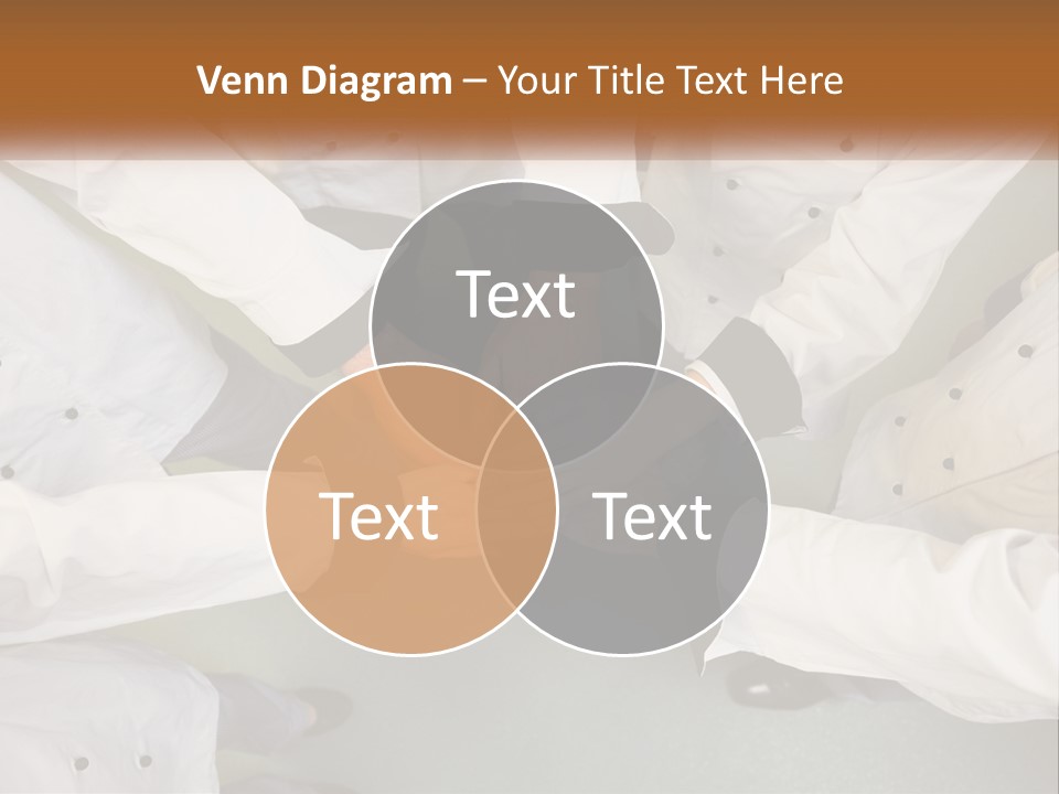 A Group Of Chefs Putting Their Hands Together PowerPoint Template