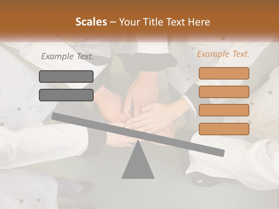 A Group Of Chefs Putting Their Hands Together PowerPoint Template