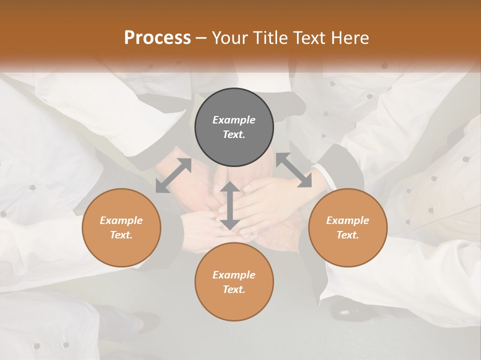 A Group Of Chefs Putting Their Hands Together PowerPoint Template