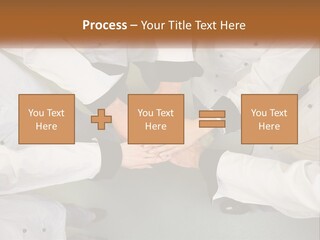 A Group Of Chefs Putting Their Hands Together PowerPoint Template