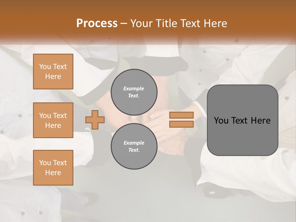 A Group Of Chefs Putting Their Hands Together PowerPoint Template