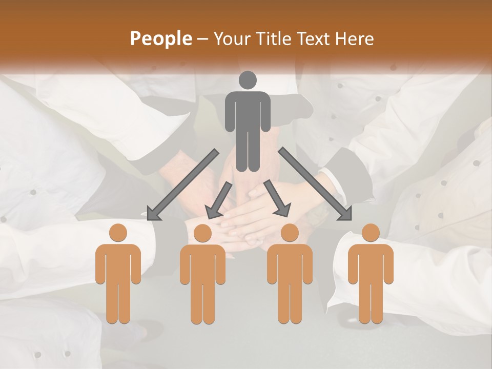 A Group Of Chefs Putting Their Hands Together PowerPoint Template