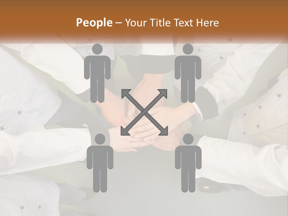 A Group Of Chefs Putting Their Hands Together PowerPoint Template