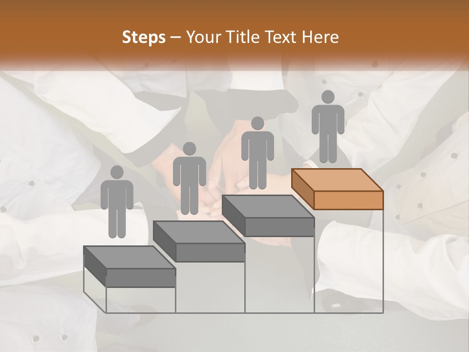 A Group Of Chefs Putting Their Hands Together PowerPoint Template