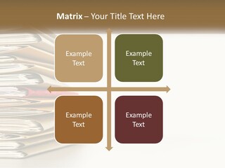 A Stack Of Books With A Red Pen On Top Of It PowerPoint Template