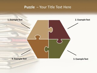 A Stack Of Books With A Red Pen On Top Of It PowerPoint Template