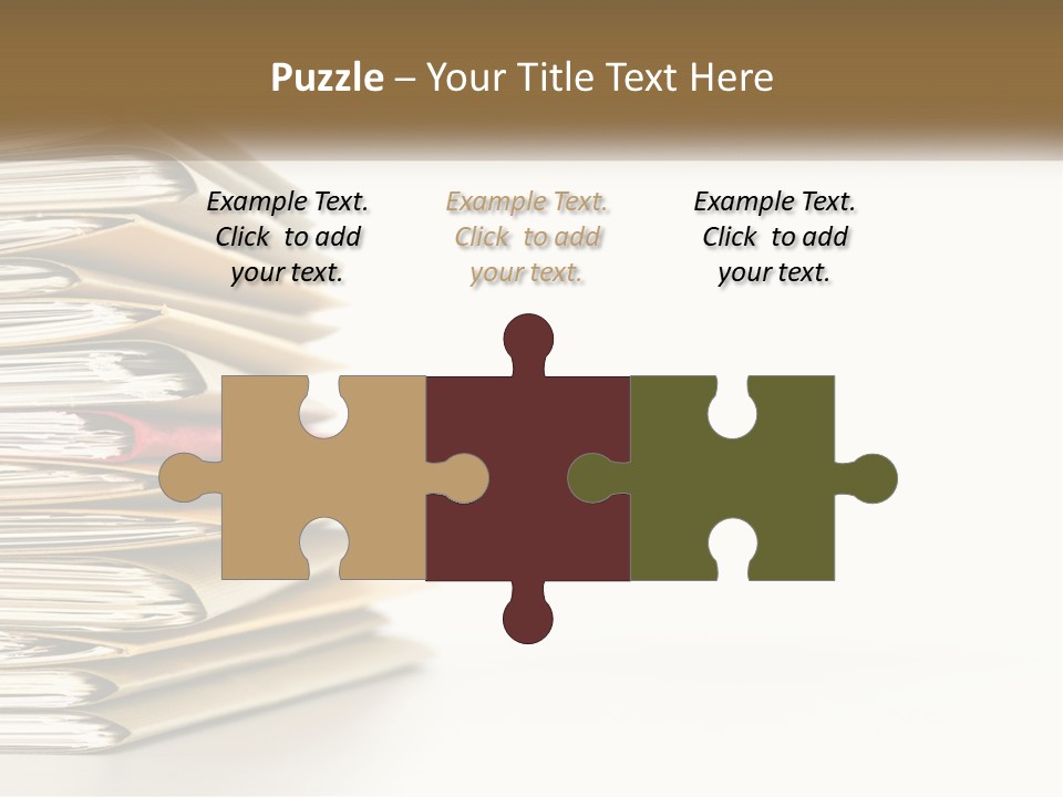 A Stack Of Books With A Red Pen On Top Of It PowerPoint Template