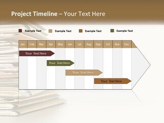 A Stack Of Books With A Red Pen On Top Of It PowerPoint Template