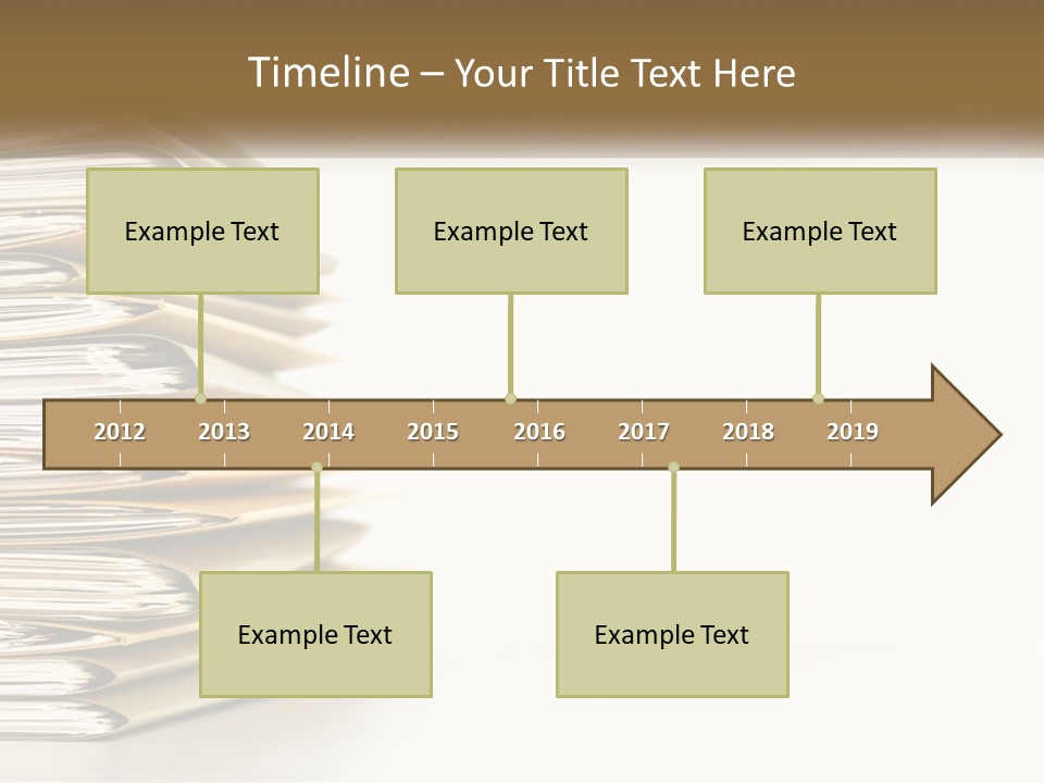 A Stack Of Books With A Red Pen On Top Of It PowerPoint Template