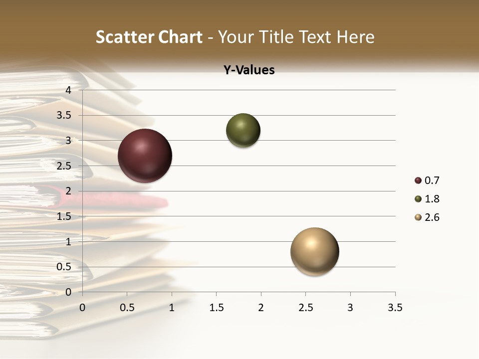 A Stack Of Books With A Red Pen On Top Of It PowerPoint Template