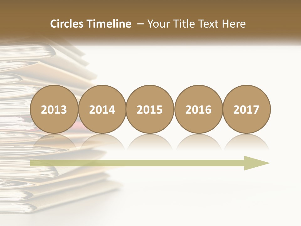 A Stack Of Books With A Red Pen On Top Of It PowerPoint Template