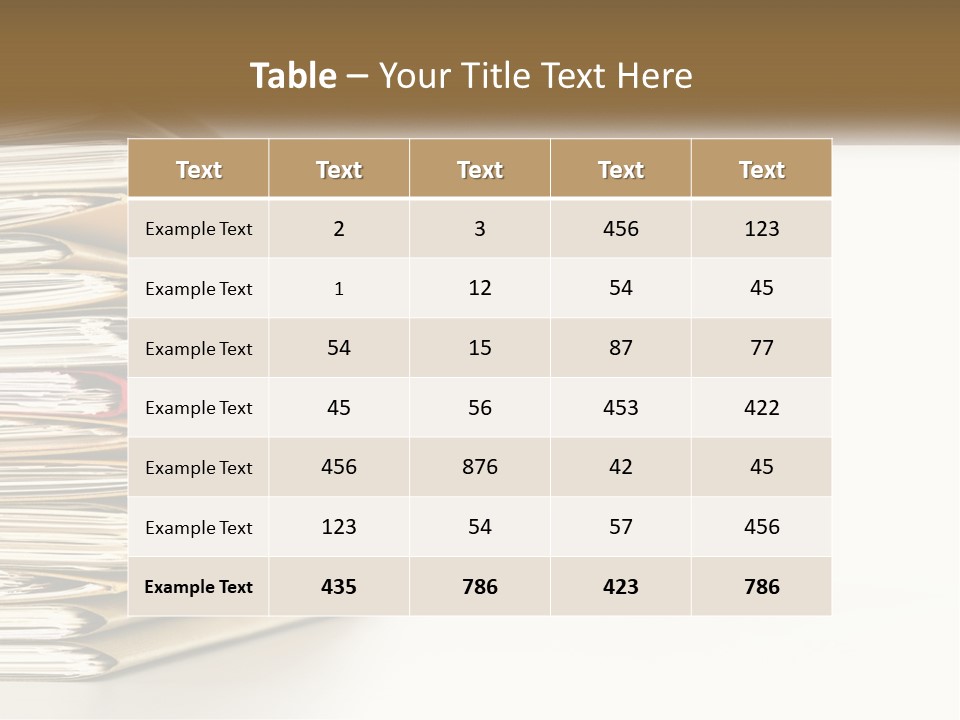A Stack Of Books With A Red Pen On Top Of It PowerPoint Template