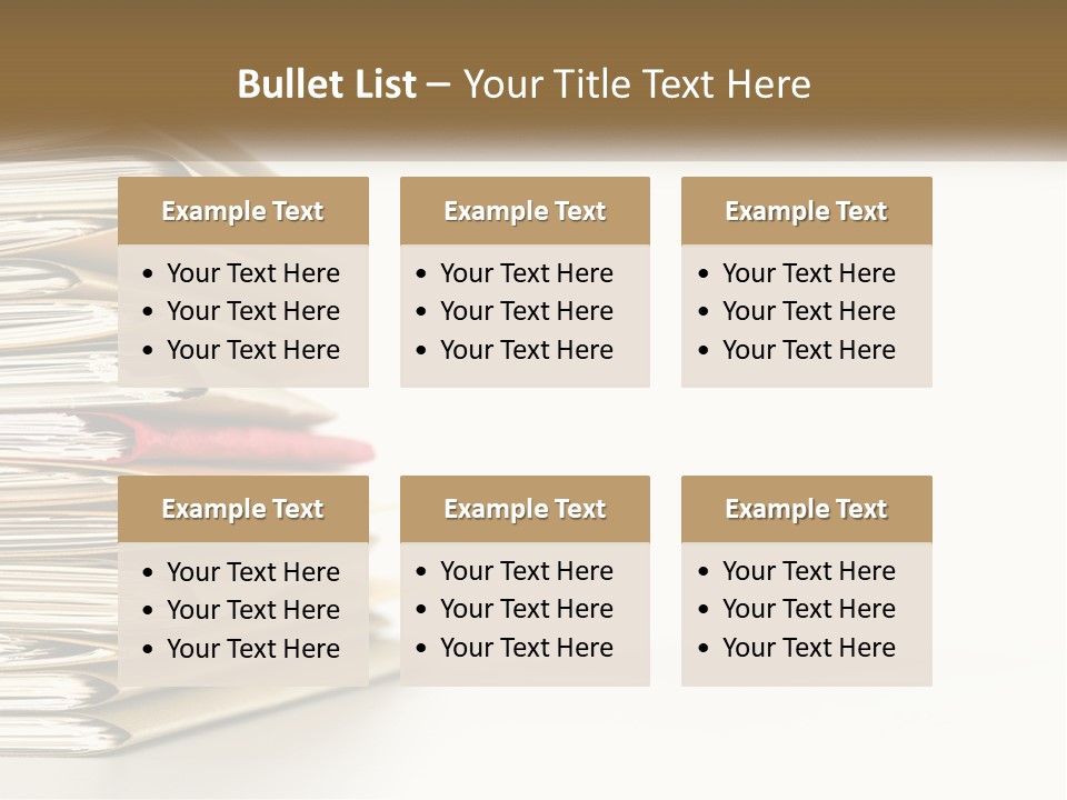 A Stack Of Books With A Red Pen On Top Of It PowerPoint Template