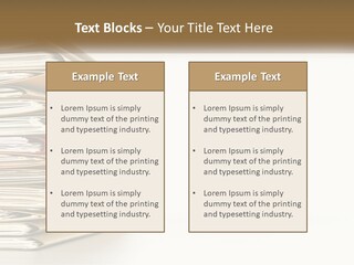 A Stack Of Books With A Red Pen On Top Of It PowerPoint Template