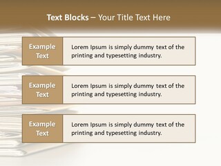 A Stack Of Books With A Red Pen On Top Of It PowerPoint Template