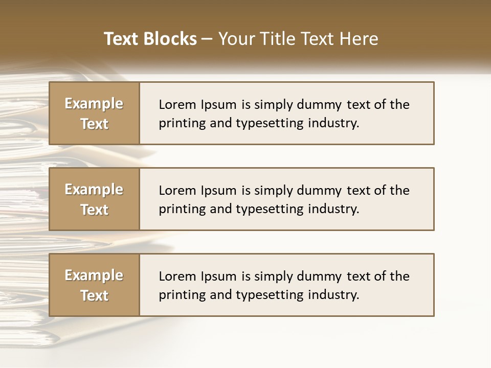 A Stack Of Books With A Red Pen On Top Of It PowerPoint Template