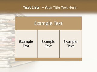 A Stack Of Books With A Red Pen On Top Of It PowerPoint Template
