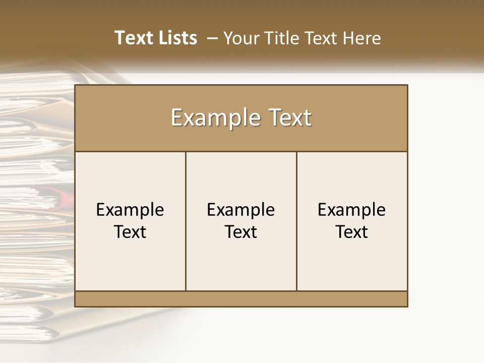 A Stack Of Books With A Red Pen On Top Of It PowerPoint Template