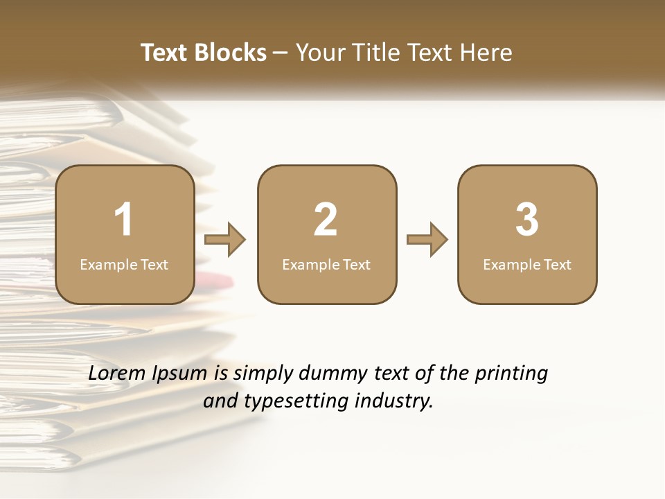 A Stack Of Books With A Red Pen On Top Of It PowerPoint Template