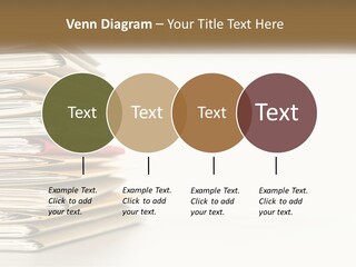 A Stack Of Books With A Red Pen On Top Of It PowerPoint Template