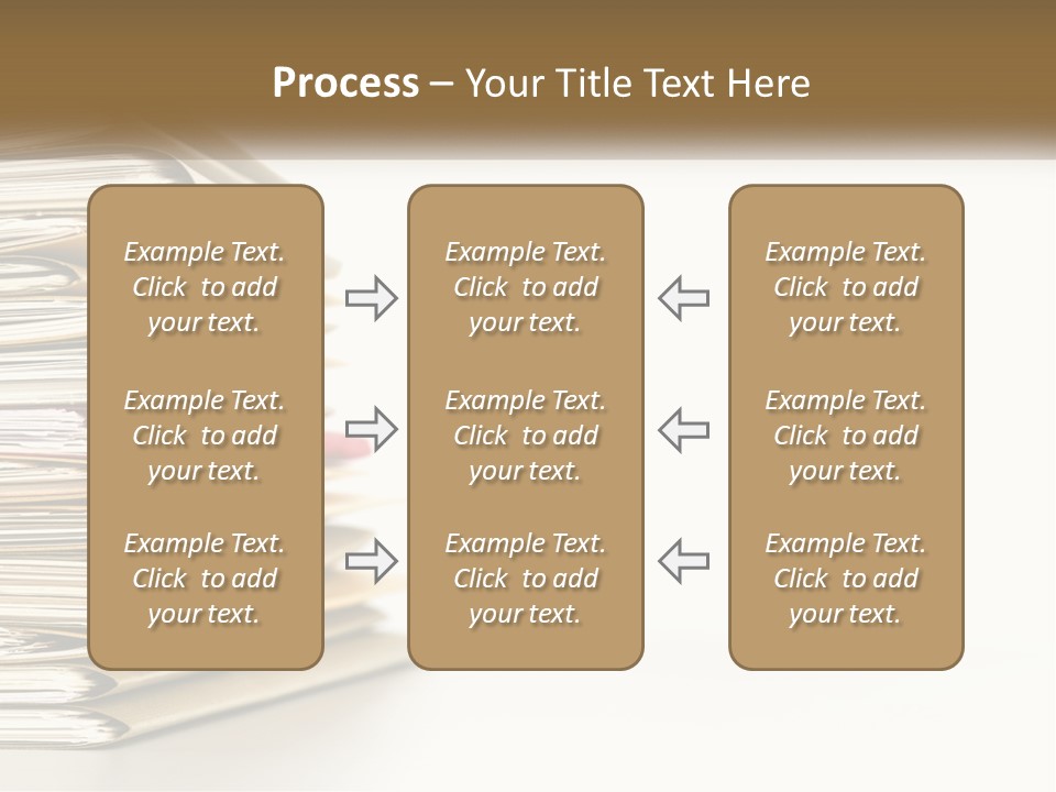 A Stack Of Books With A Red Pen On Top Of It PowerPoint Template