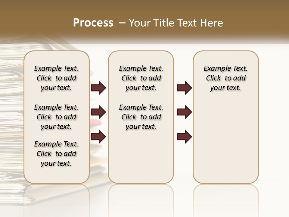 A Stack Of Books With A Red Pen On Top Of It PowerPoint Template