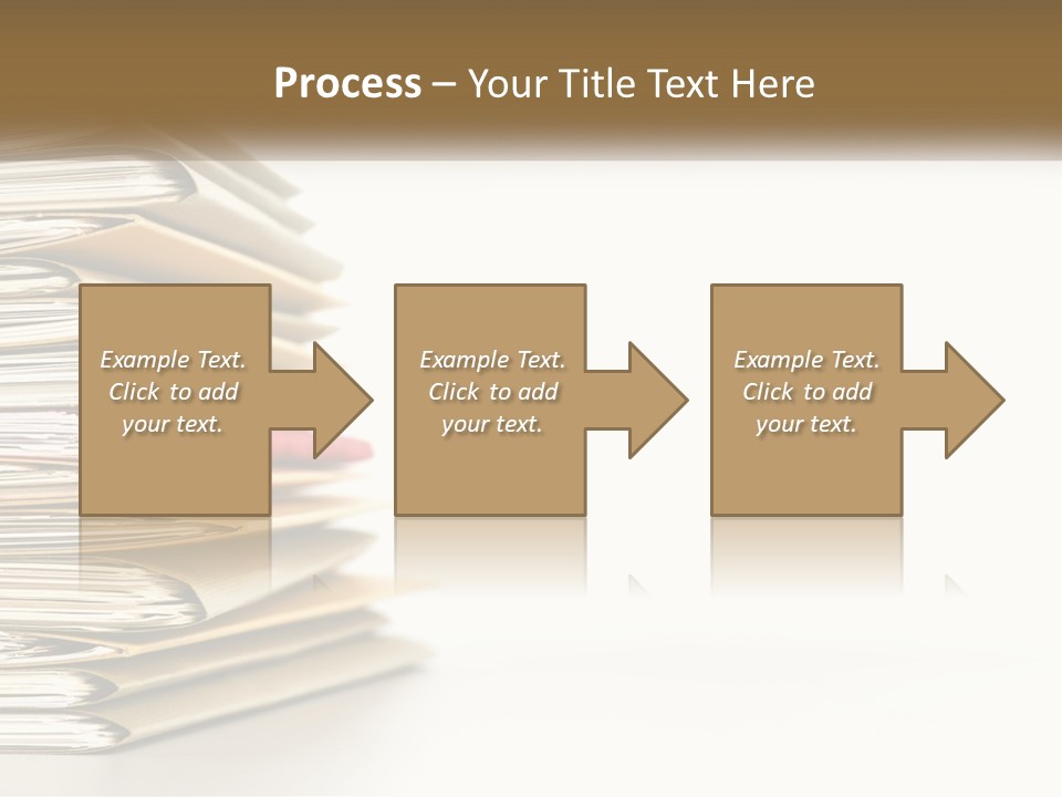 A Stack Of Books With A Red Pen On Top Of It PowerPoint Template