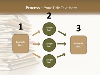 A Stack Of Books With A Red Pen On Top Of It PowerPoint Template