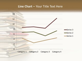 A Stack Of Books With A Red Pen On Top Of It PowerPoint Template