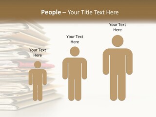 A Stack Of Books With A Red Pen On Top Of It PowerPoint Template