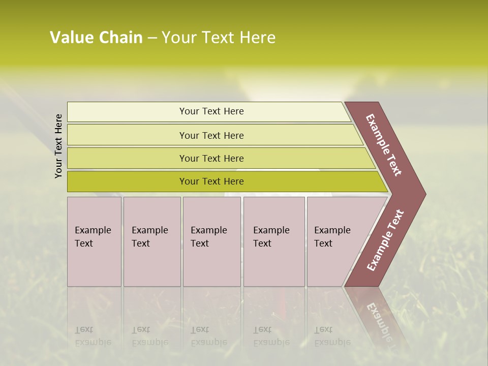 A Golf Club And A Golf Ball On The Green Grass PowerPoint Template
