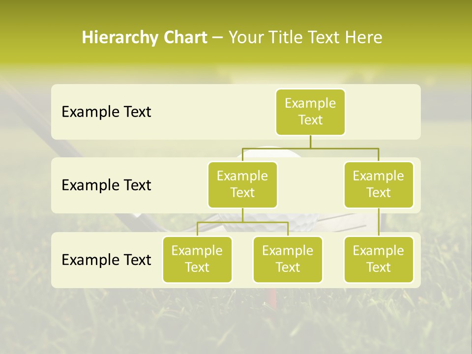 A Golf Club And A Golf Ball On The Green Grass PowerPoint Template