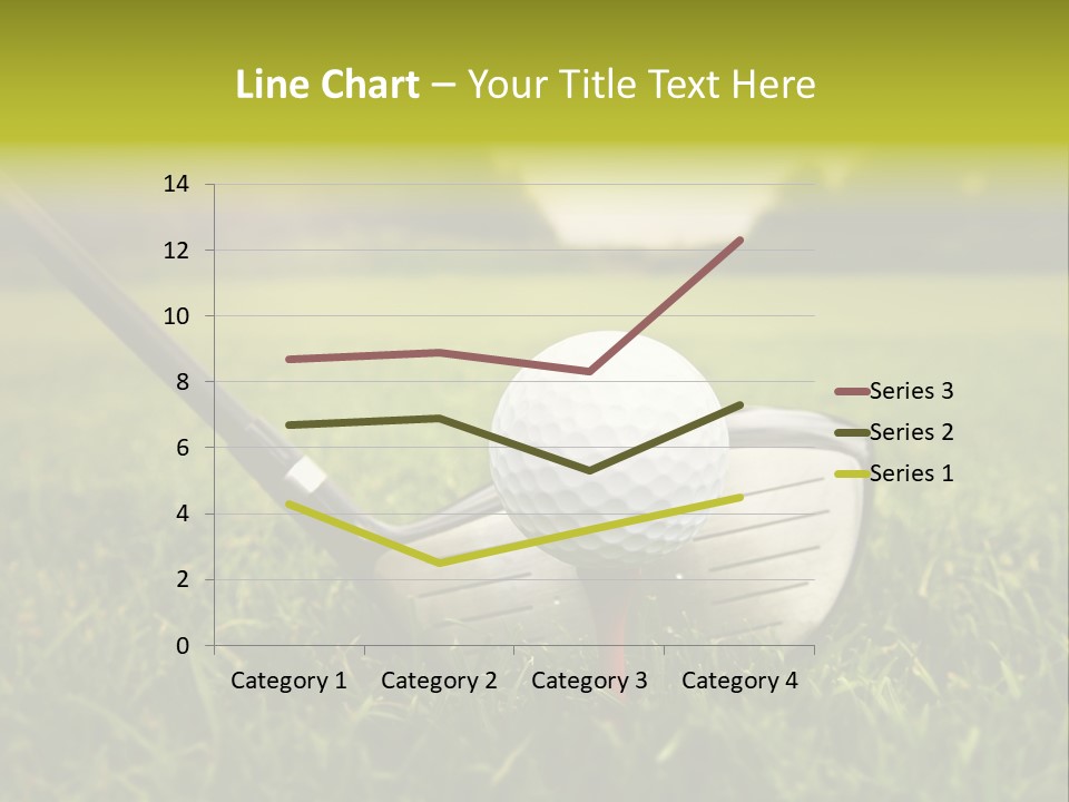 A Golf Club And A Golf Ball On The Green Grass PowerPoint Template