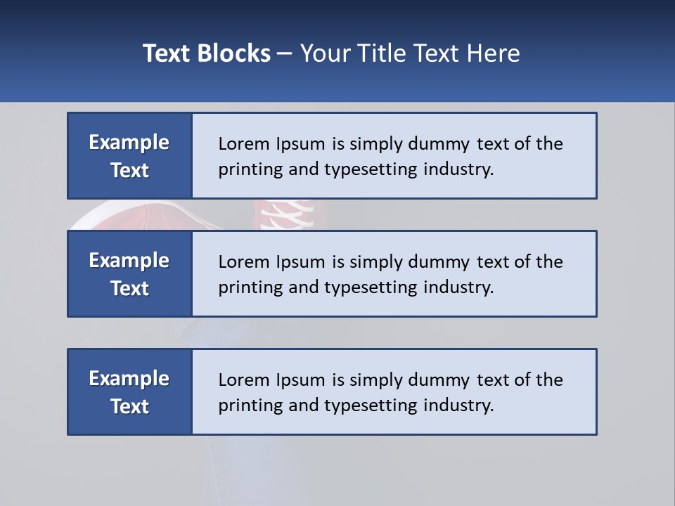 A Person's Feet With Red Sneakers On A Gray Background PowerPoint Template
