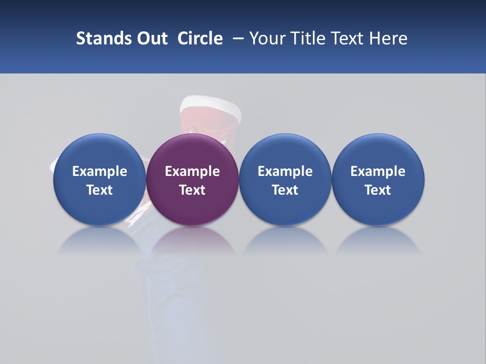 A Person's Feet With Red Sneakers On A Gray Background PowerPoint Template