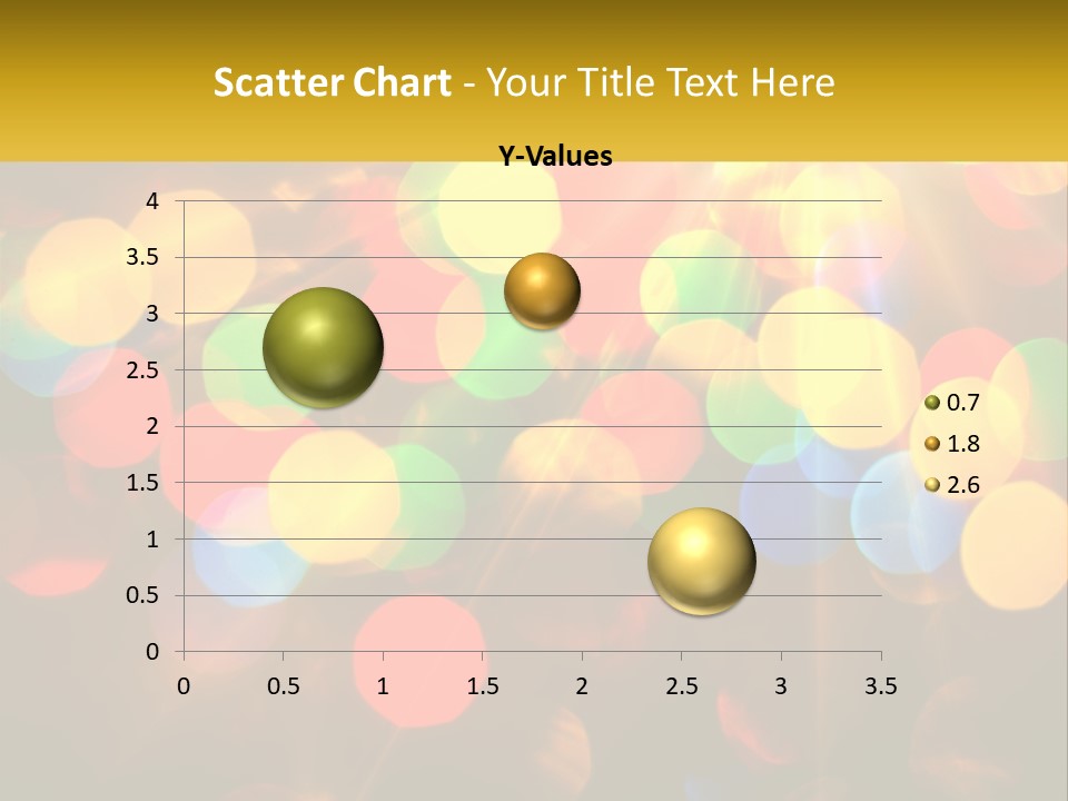 A Blurry Image Of Colorful Lights On A Dark Background PowerPoint Template