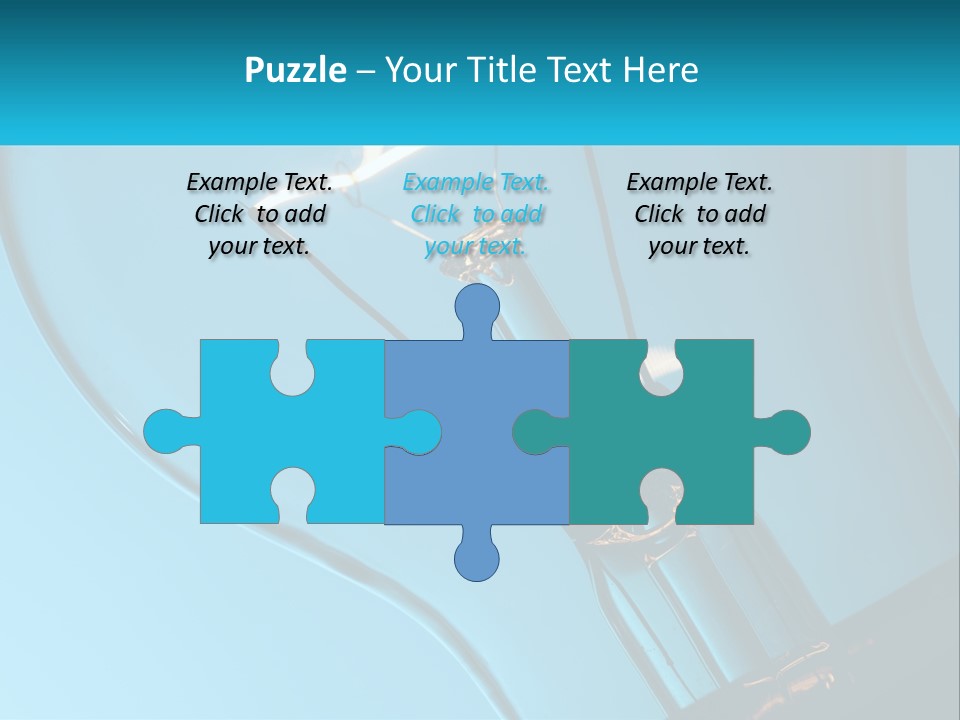 A Light Bulb With A Blue Background Is Shown PowerPoint Template