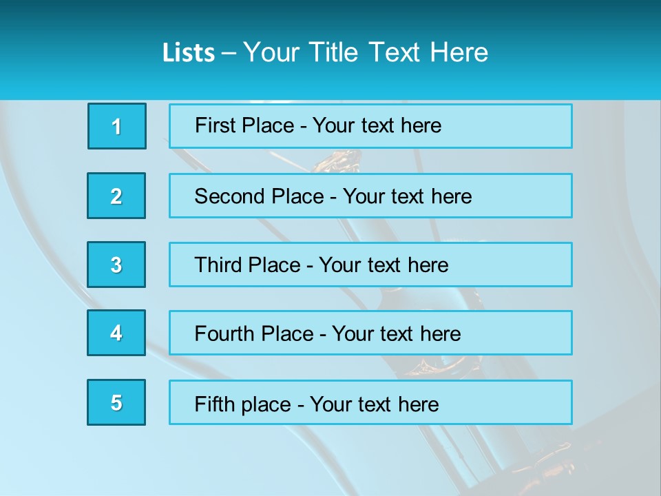 A Light Bulb With A Blue Background Is Shown PowerPoint Template