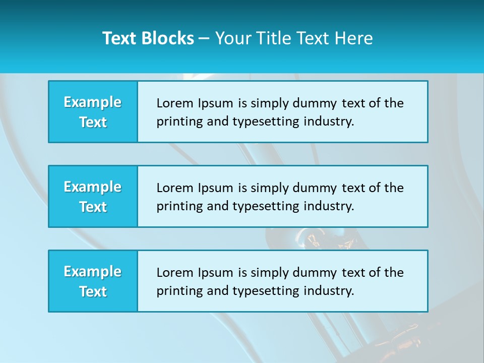 A Light Bulb With A Blue Background Is Shown PowerPoint Template