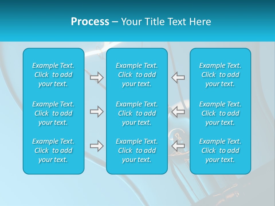 A Light Bulb With A Blue Background Is Shown PowerPoint Template