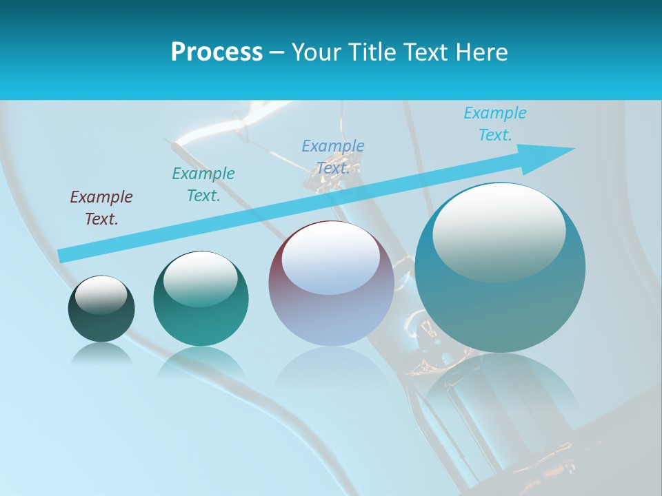 A Light Bulb With A Blue Background Is Shown PowerPoint Template