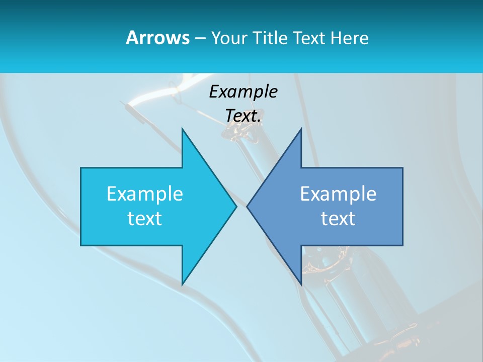 A Light Bulb With A Blue Background Is Shown PowerPoint Template