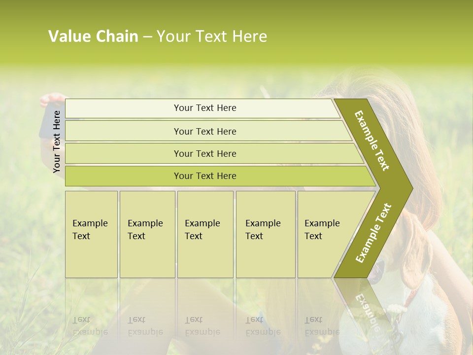 A Woman Taking A Picture With Her Dog PowerPoint Template