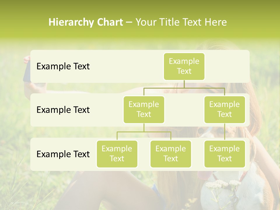 A Woman Taking A Picture With Her Dog PowerPoint Template