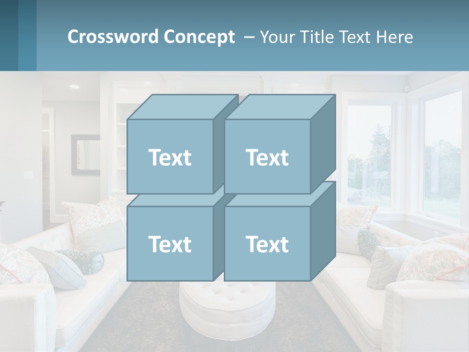 A Living Room Filled With Furniture And A Fire Place PowerPoint Template